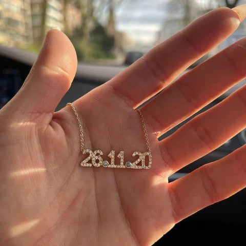 My Date Plate Necklace