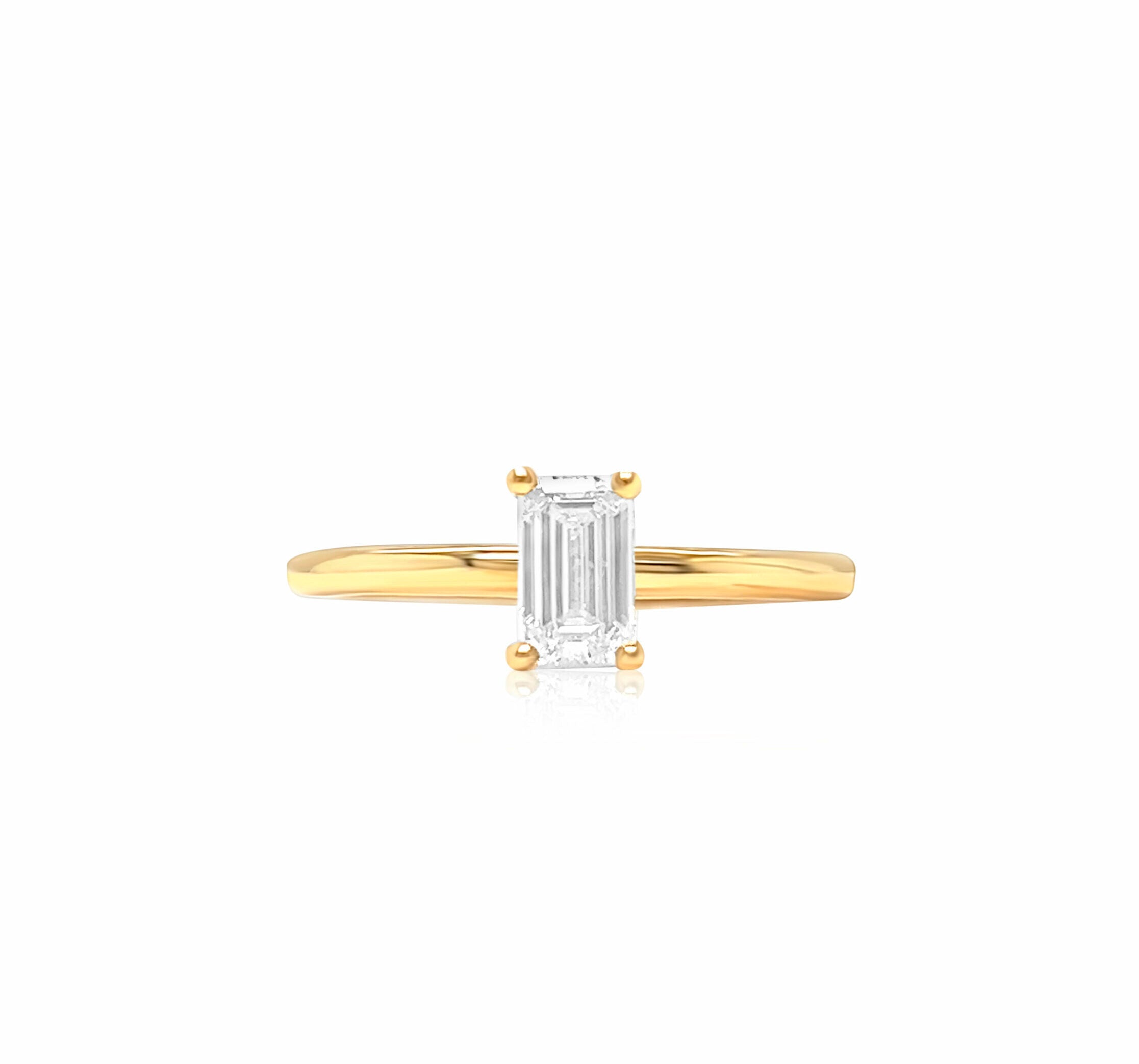 Emerald Solitaire Ring