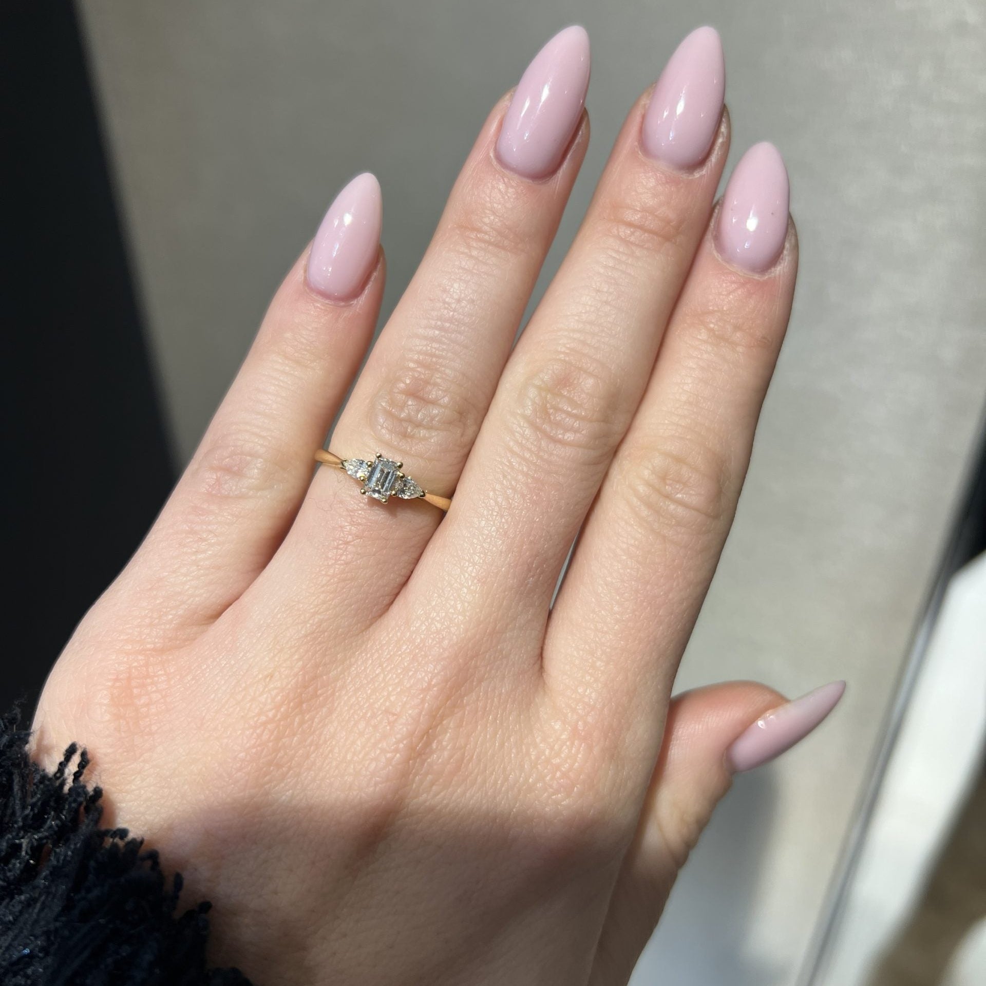 Trope Emerald Trilogy Pearshape Ring