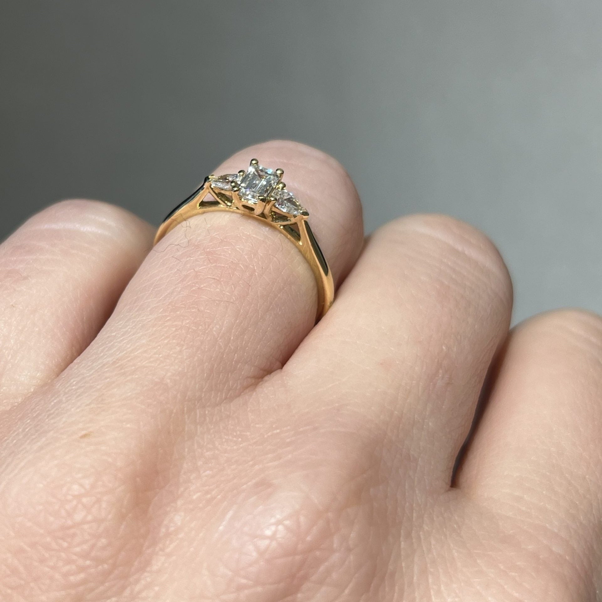 Trope Emerald Trilogy Pearshape Ring