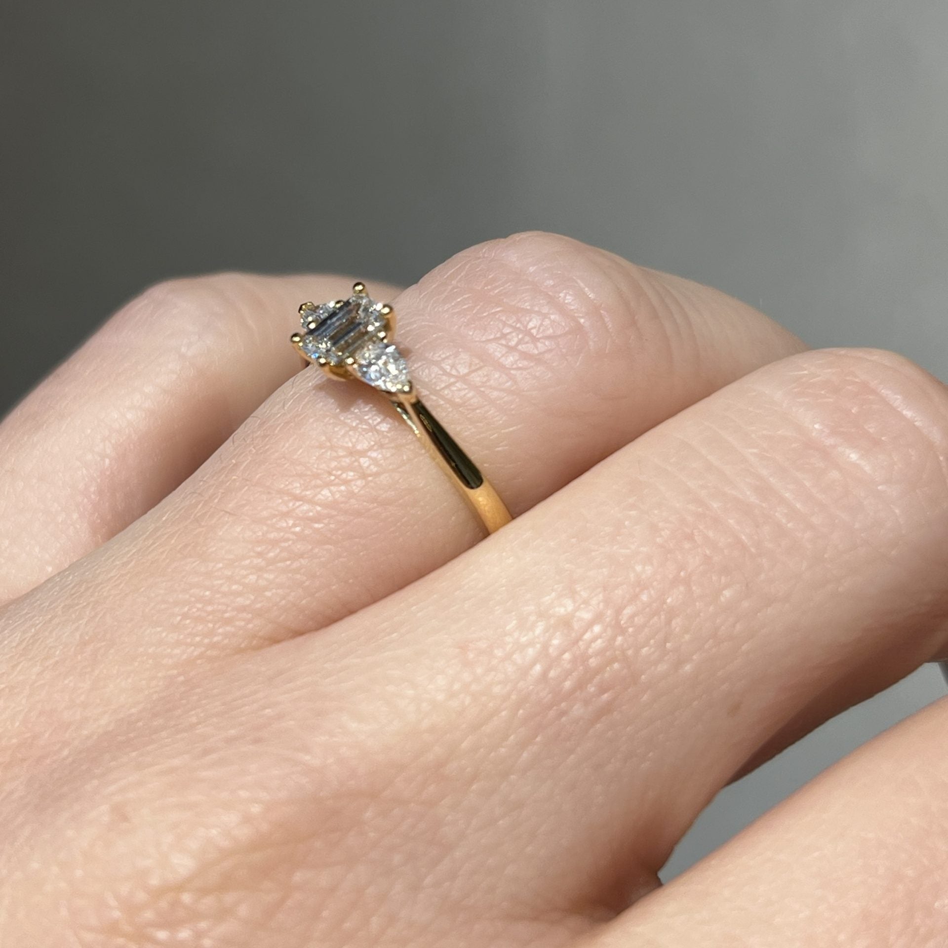 Trope Emerald Trilogy Pearshape Ring