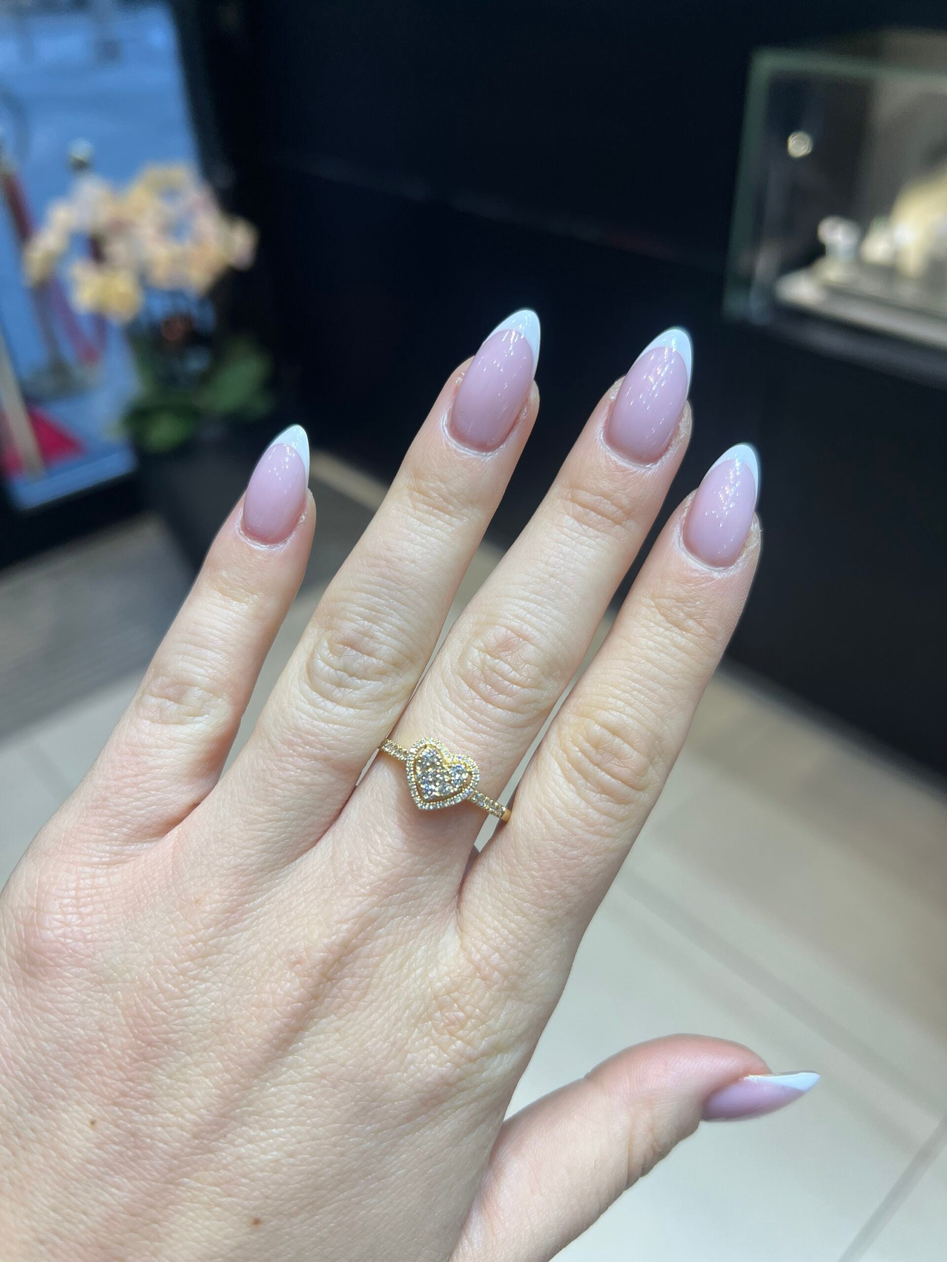 Heart Side Diamonds Ring