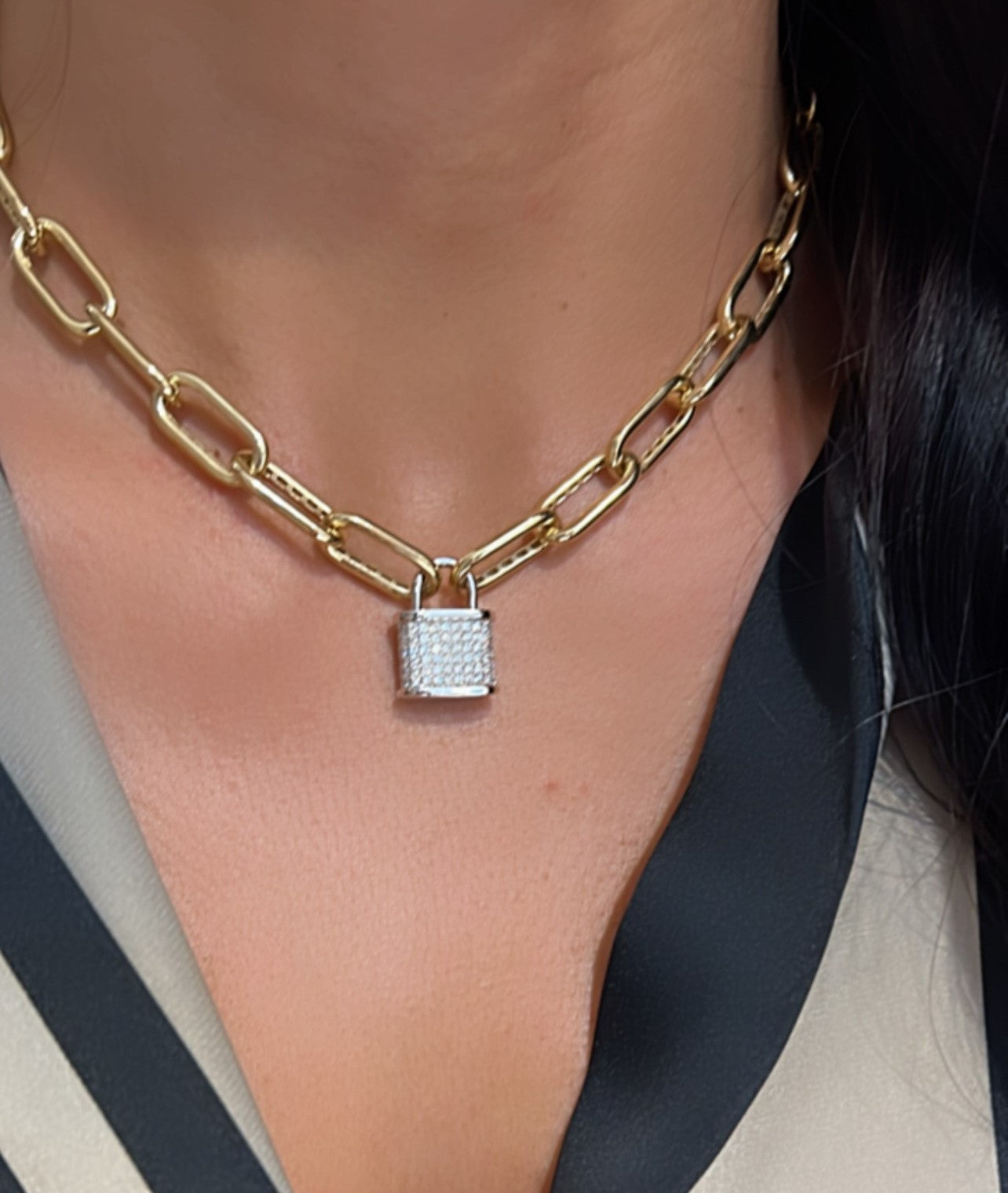 My Diamond Lock Necklace