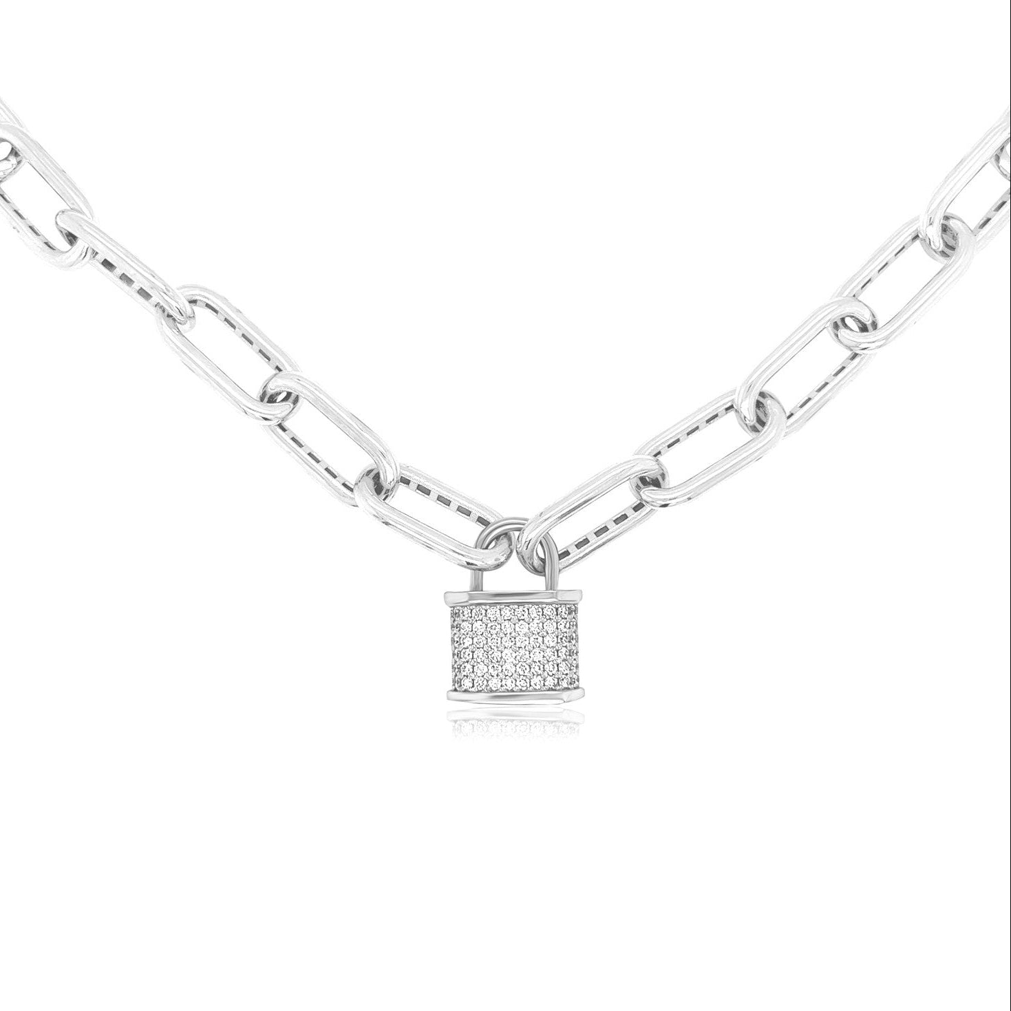 My Diamond Lock Necklace