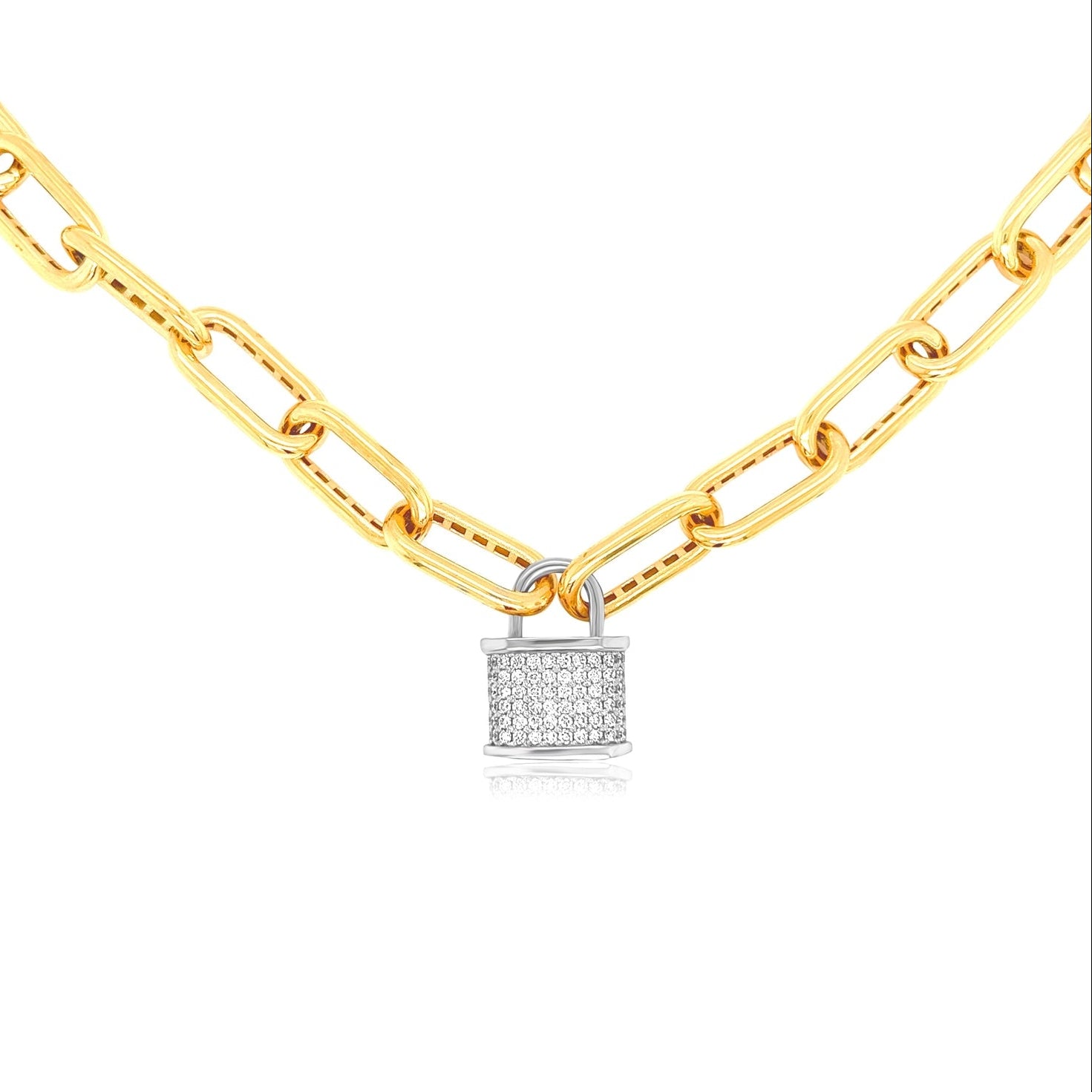 My Diamond Lock Necklace